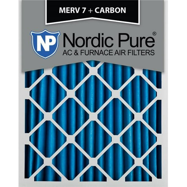 16X20X2" 12 PACK FLANDERS MERV 6 PLEATED ACTIVATED CHARCOAL CARBON AIR FILTER